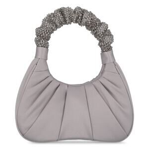 I.N.C. International Concepts Pleated Top Handle Silver